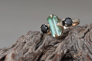 Green tourmaline ring