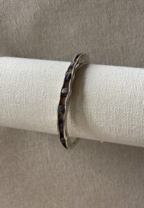 Silver cuff bangle
