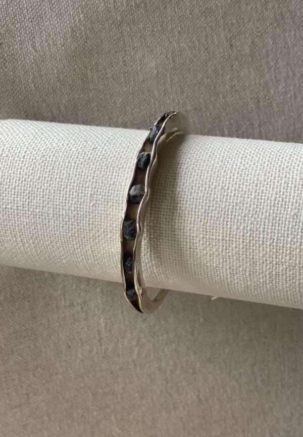 Silver cuff bangle