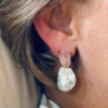 Uncut Morganite Earrings - POR - Image 2
