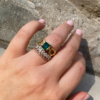1.62ct Emerald Ring set in 9ct solid yellow gold