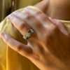 Salt and Pepper Diamond Cluster Ring - Image 2
