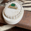 Emerald Ring, Paired with Aquamarine Ovals and Moissanite Baguettes - Image 2
