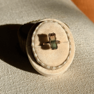 Watermelon tourmaline Ring