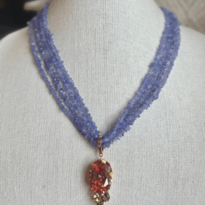 Tanzanite Chip Pendant