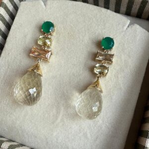 Green Onyx Earrings