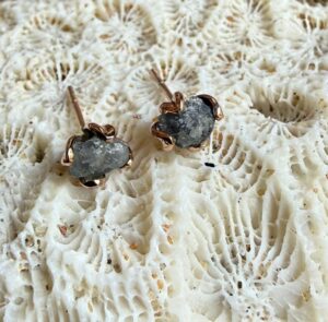 Natural Stone Set in Rose Gold